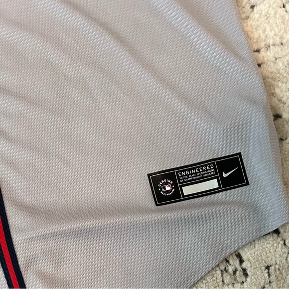 Nike Atlanta Braves Ronald Acuña Jr #13 Gray Jersey MLB Baseball Men’s Size: L - Picture 6 of 7